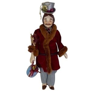 Kurt Adler Christmas Tree Ornament 1984 Santas World Porcelain Doll